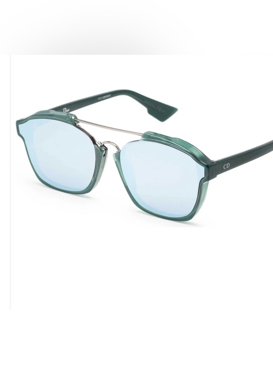 Dior Accessories - Dior Green Frames with Mirror Lenses Sunglasses